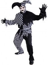 Dark Jester Costume - Mens Halloween Costumes
